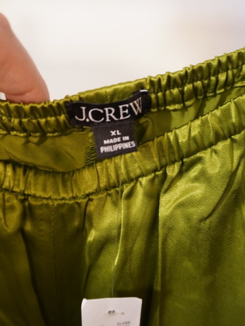 J.Crew + Gap XL Bundle – NWT Green Satin Pants & Animal Print Midi Skirt - Picture 5 of 8